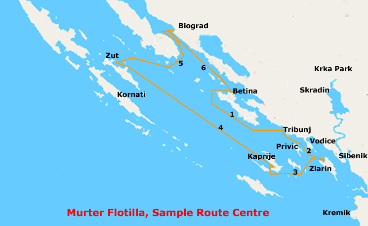 Sample route Centre Croatia
